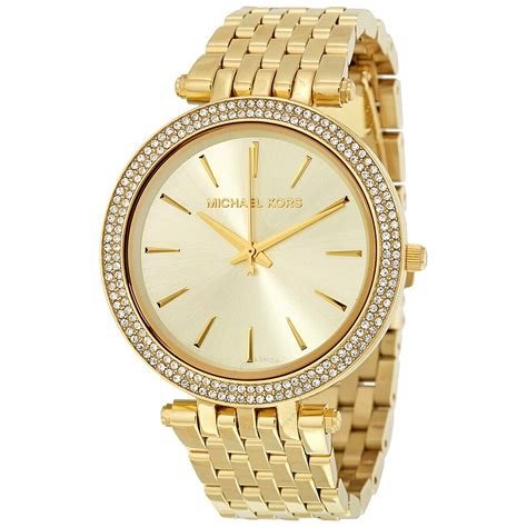 michael kors darci gold tone glitz watch|michael kors darci glitz.